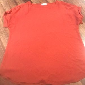 Orange oversized blouse